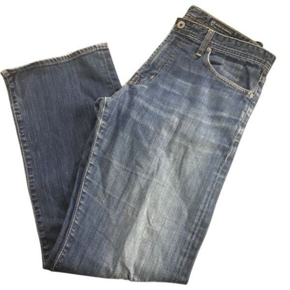 AG the hero relaxed jeans size 33x32 distressed hem line - Picture 1 of 10
